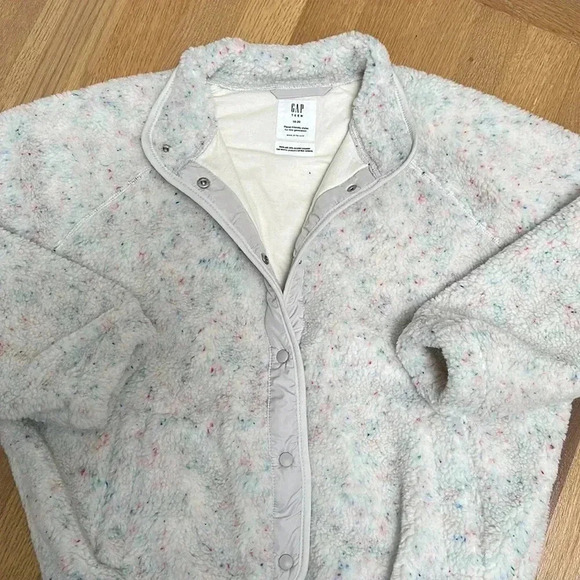 BNWT cropped heavyweight fleece jacket - Picture 2 of 4